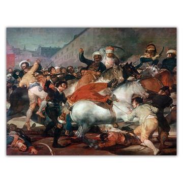 Goya The Second of May The Charge of the Mamelukes : Gift Sticker Famous Painting Art