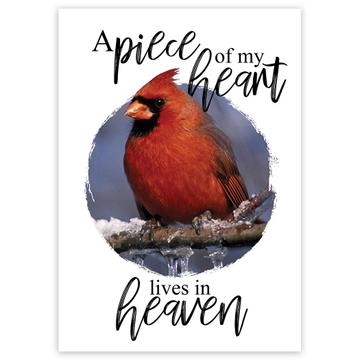 Cardinal Snow : Gift Sticker Bird Grieving Lost Loved One Grief Healing Rememberance