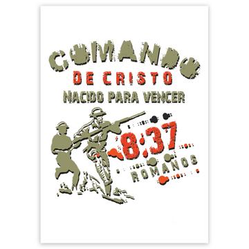 Comando de Cristo : Gift Sticker Militar Cristiano Religioso Evangelico