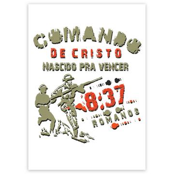 Comando de Cristo : Gift Sticker Militar Evangelico Christian