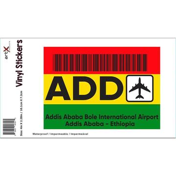 Ethiopia Addis Ababa Airport ADD : Gift Sticker Travel Airline Crew Pilot AIRPORT