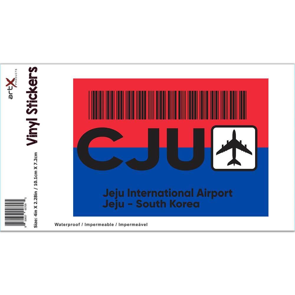Gift Sticker : South Korea Jeju Airport CJU Travel Airline Pilot AIRPORT