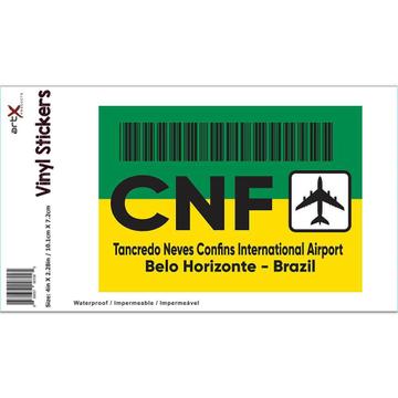 Brazil Confins Airport Belo Horizonte CNF Brasil : Gift Sticker Travel Airline Pilot