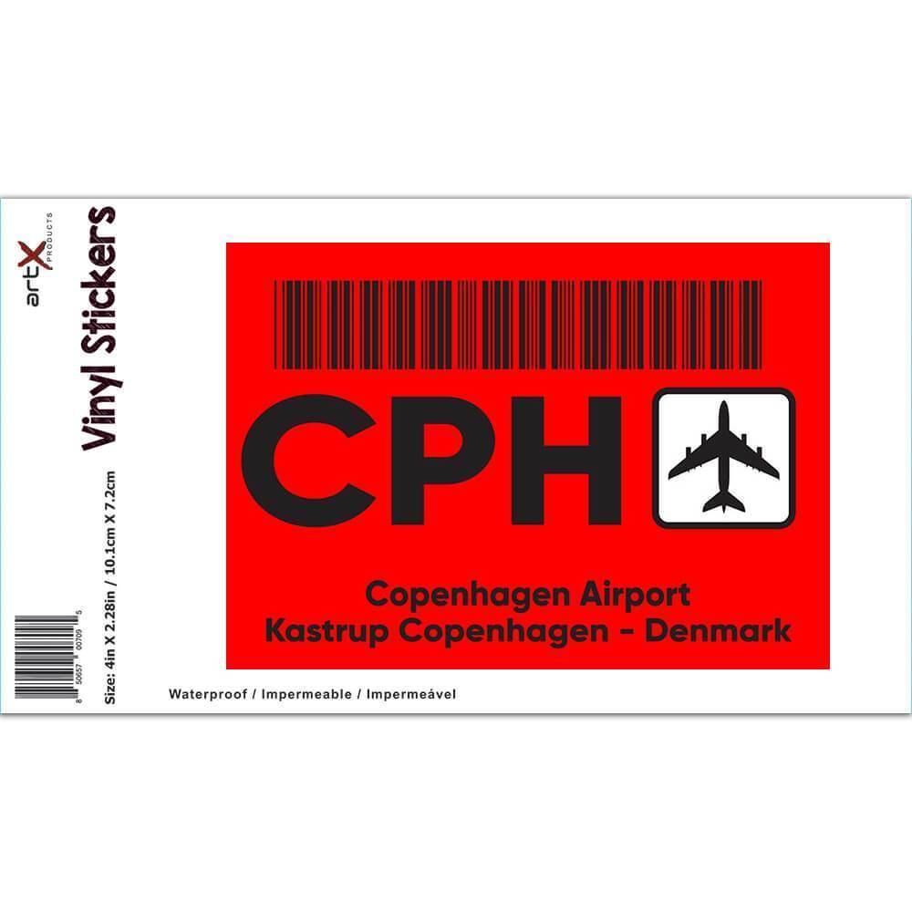 Gift Sticker Denmark Copenhagen Airport Kastrup CPH Travel