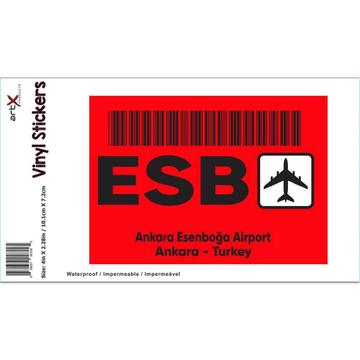 Turkey Ankara Esenboğa Airport ESB : Gift Sticker Travel Airline Pilot AIRPORT