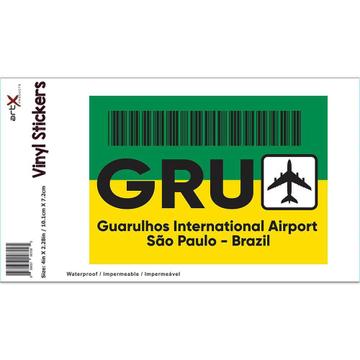 Brazil Guarulhos Airport São Paulo GRU Brasil : Gift Sticker Travel Airline Pilot