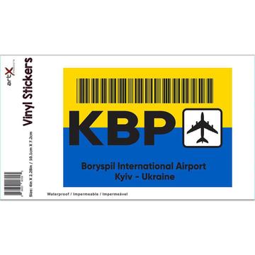 Ukraine Boryspil Airport Kyiv KBP : Gift Sticker Travel Airline Pilot AIRPORT