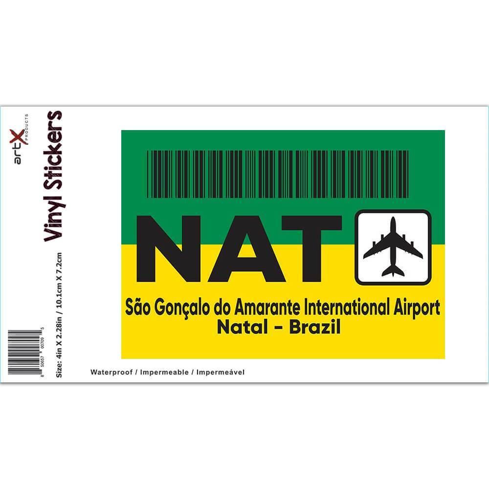 Gift Sticker : Brazil São Gonçalo Airport Natal NAT Brasil Travel Airline |  eBay