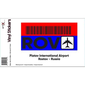 Russia Platov Airport Rostov ROV : Gift Sticker Travel Airline Pilot AIRPORT