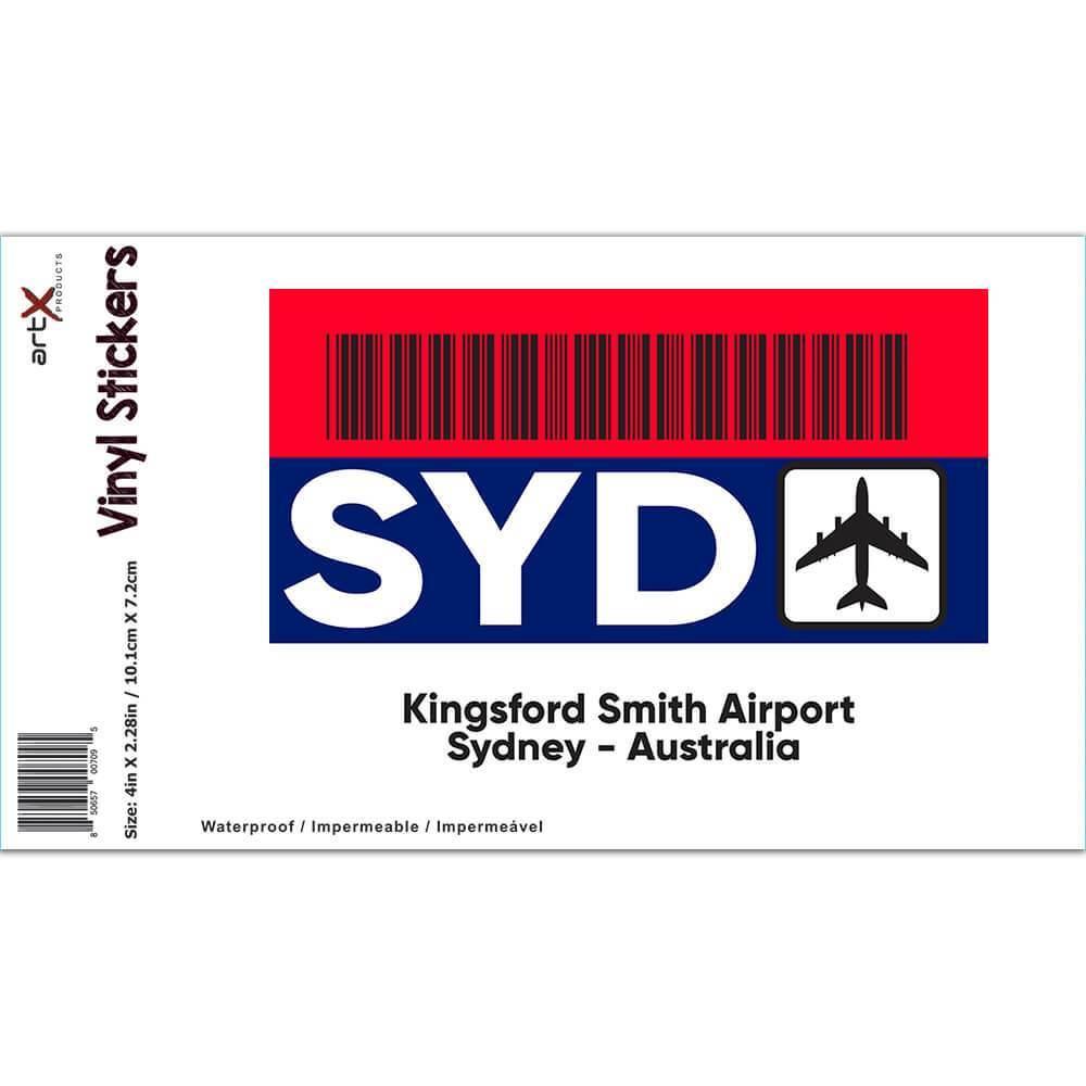 Gift Sticker : Australia Kingsford Smith Airport Sydney SYD Travel Airline Pilot