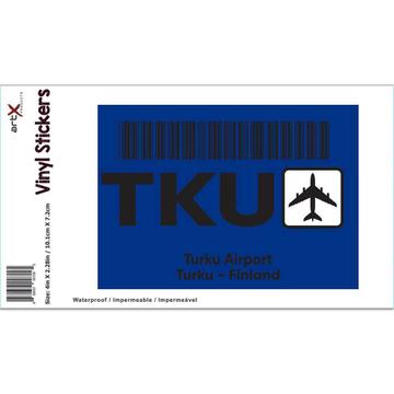 Finland Turku Airport Turku TKU : Gift Sticker Travel Airline Pilot AIRPORT