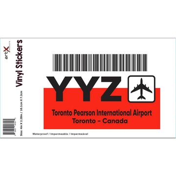 Canada Toronto Pearson Airport YYZ : Gift Sticker Travel Airline Pilot AIRPORT