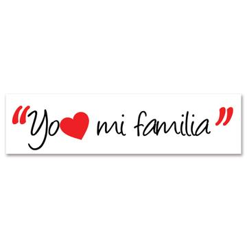Yo Amo Mi Familia : Gift Sticker Spanish Espanol Evangelica Christian Catholic