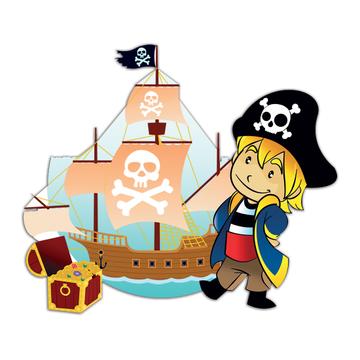 Pirate : Gift Sticker for Kids Children Birthday Christmas Party