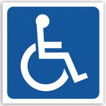 Disabled Handicap : Gift Sticker Deficiente Disabilities Handicapped