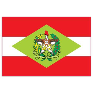 Santa Catarina : Gift Sticker Brazil Flag Country State Brasil Estado