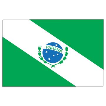 Parana : Gift Sticker Brazil Flag Country State Brasil Estado