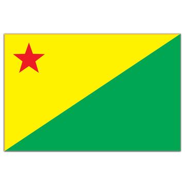 Acre : Gift Sticker Brazil Flag Country State Brasil Estado
