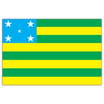 Goias : Gift Sticker Brazil Flag Country State Brasil Estado