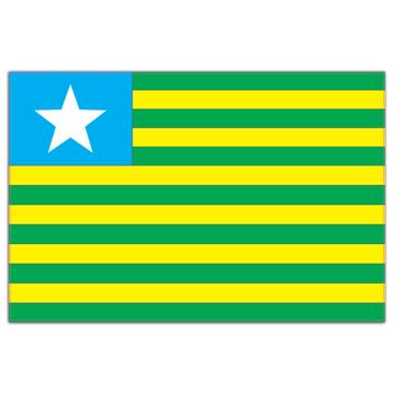Piaui : Gift Sticker Brazil Flag Country State Brasil Estado