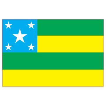 Sergipe : Gift Sticker Brazil Flag Country State Brasil Estado