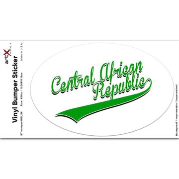 Central African Republic : Gift Sticker Flag College Script Country African Expat