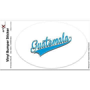 Guatemala : Gift Sticker Flag College Script Calligraphy Country Guatemalan Expat