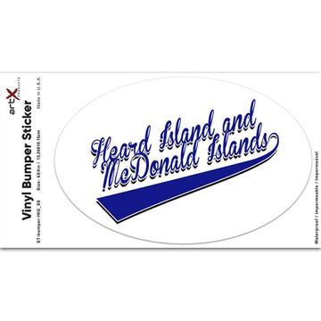 Heard Island and McDonald Islands : Gift Sticker Flag College Script Country Expat