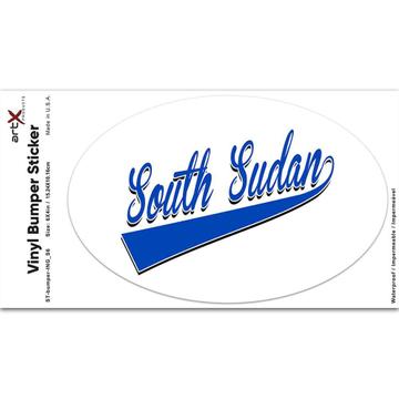 South Sudan : Gift Sticker Flag College Script Country South Sudanese Expat