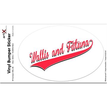 Wallis and Futuna : Gift Sticker Flag College Script Country Wallisian Expat