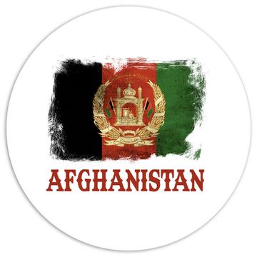 Afghanistan Afghan Flag : Gift Sticker Coat Of Arms Country Vintage Souvenir Asia Pride