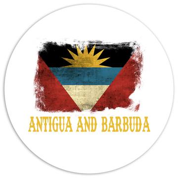 Antigua And Barbuda Flag : Gift Sticker North America Country Souvenir Pride Citizen Patriotic