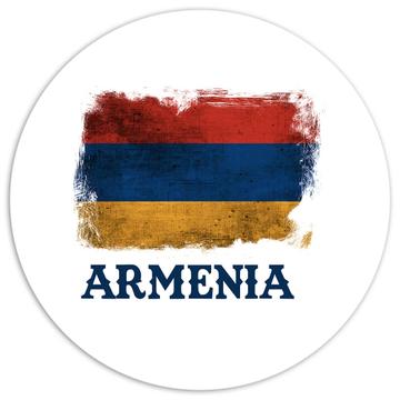 Armenia Armenian Flag : Gift Sticker European Europe Country Souvenir Pride Patriotic Print