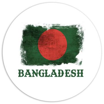 Bangladesh Bangladeshi Flag : Gift Sticker Asia Asian Country Souvenir Patriotic Vintage Travel
