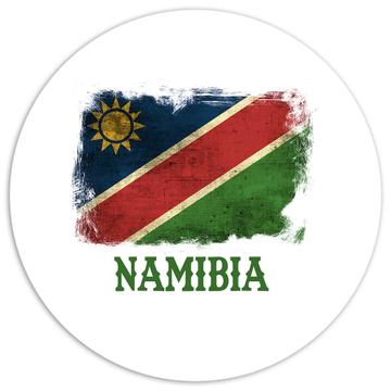 Namibia Namibian Flag : Gift Sticker Africa African Country Souvenir National Vintage Patriotic Art
