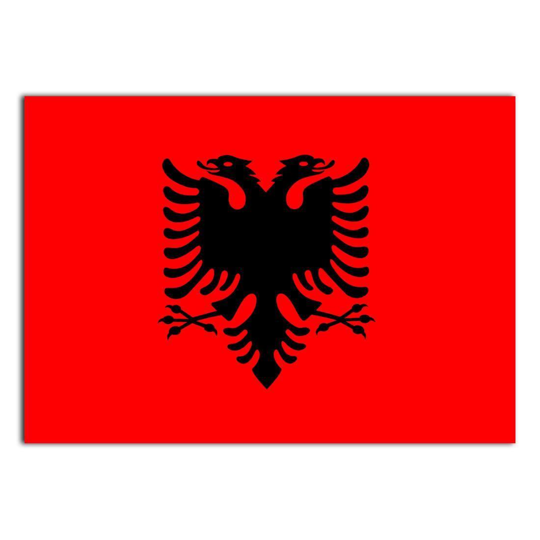 Keychain Gift Flag Retro Artistic Albanian Expat Country Albania 