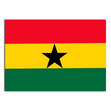 Ghana : Gift Sticker Flag Retro Artistic Ghanaian Expat Country