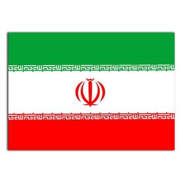 Iran : Gift Sticker Flag Retro Artistic Iranian Expat Country Made in USA