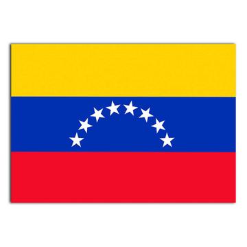 Venezuela : Gift Sticker Flag Retro Artistic Venezuelan Expat Country