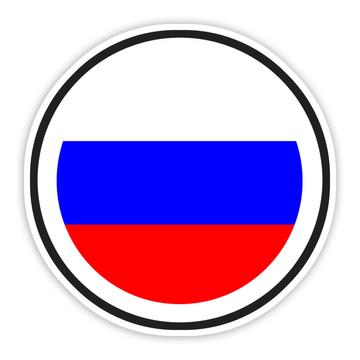 Russia : Gift Sticker Flag Never Underestimate The Power Russian Expat Country