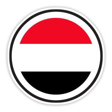 Yemen : Gift Sticker Flag Never Underestimate The Power Yemeni Expat Country