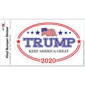 Keep America Great Trump 2020 : Gift Sticker USA Donald American Flag
