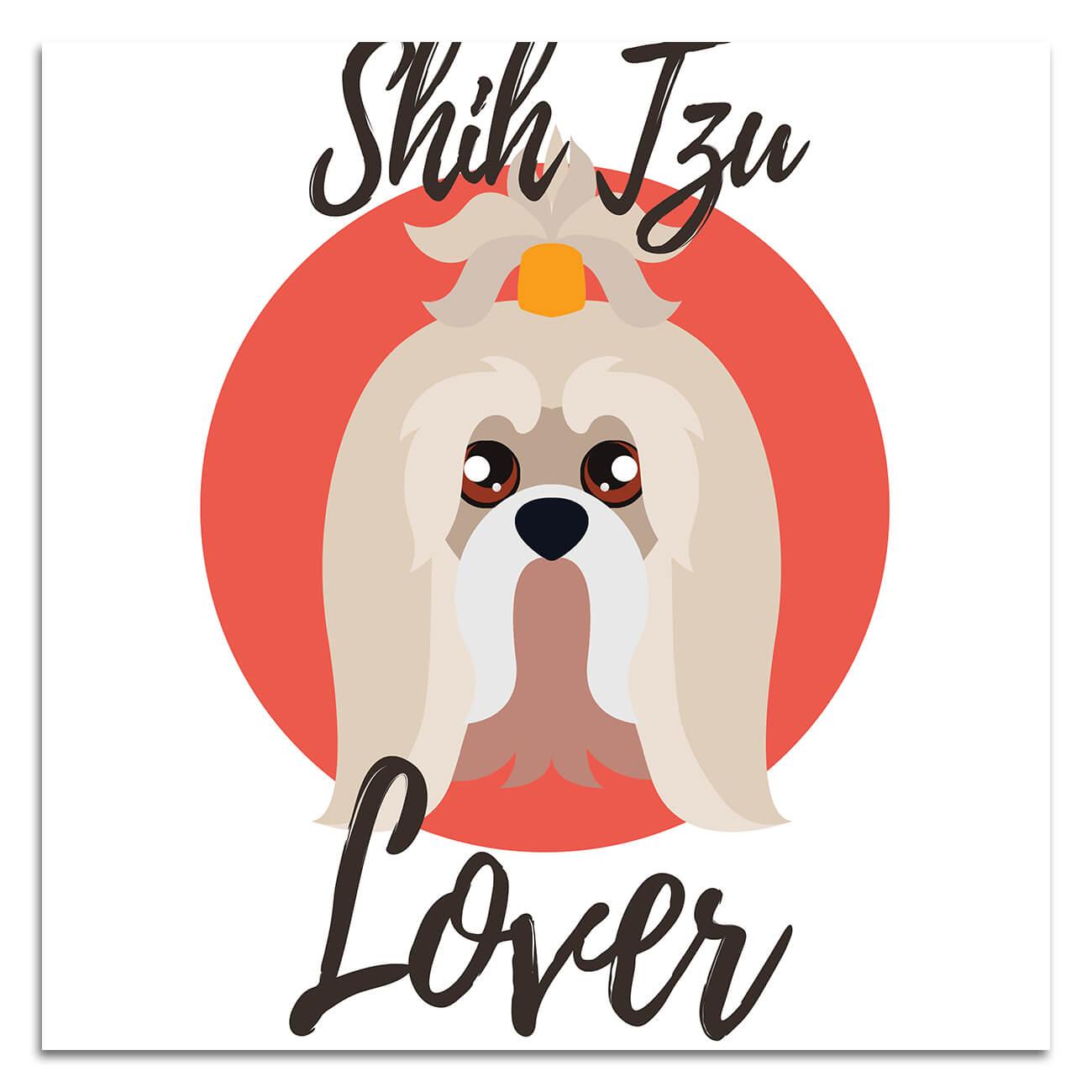 Gift Sticker : Shih Tzu Lover Dog Cartoon Funny Owner Heart Cute Pet Mom  Dad | eBay