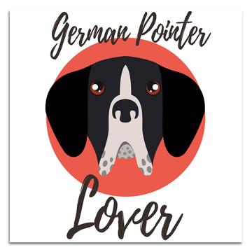 German Pointer Lover : Gift Sticker Dog Cartoon Funny Owner Heart Cute Pet Mom Dad