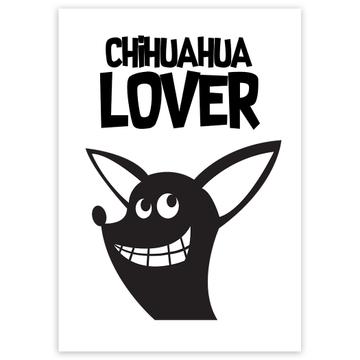 Chihuahua Lover Funny : Gift Sticker Dog Mug Cute Caricature Mom Dad