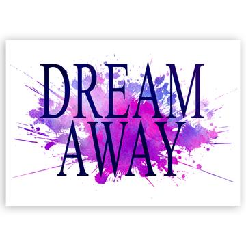 Dream Away : Gift Sticker Inspirational Office Work Coworker