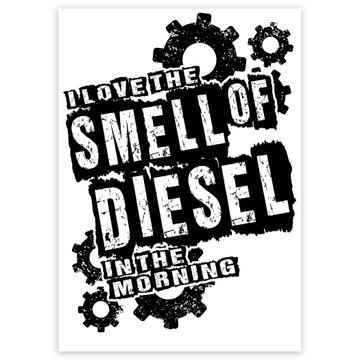 I Love The Smell of Diesel in The Morning : Gift Sticker Farm Motor Car Truck