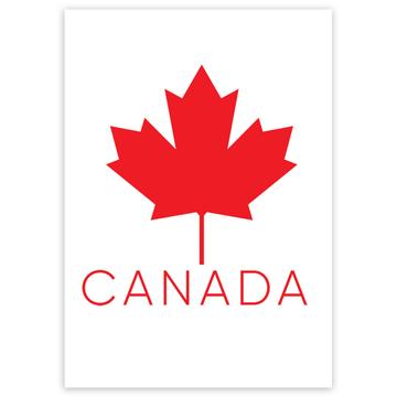 Canada Maple Leaf : Gift Sticker Canadian Expat Country Flag