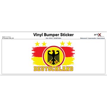 Germany : Gift Sticker Crest Flag Country Star German Expat Deutschland Eagle
