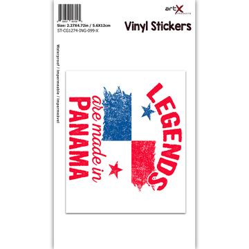 Legends are Made in Panama : Gift Sticker Flag Panamanian Expat Country